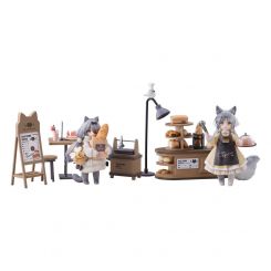 Decorated Life Collection figurine Tea Time Cats - Cat Town Bakery Staff & Customer Set Ribose