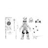 Usagi Yojimbo figurine Samurai Usagi Yojimbo Black & White Neca