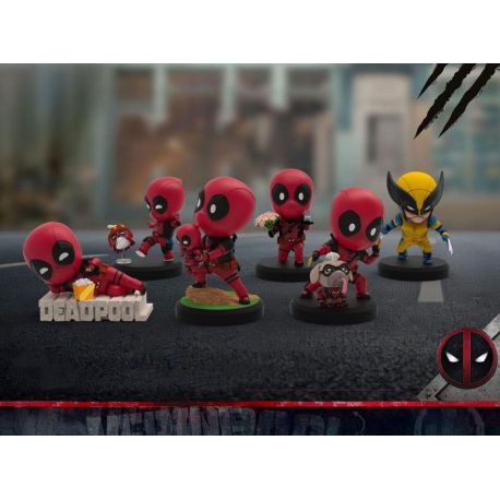 Deadpool 3 figurines Deadpool & Wolverine Series Mini Egg Attack Set Beast Kingdom Toys