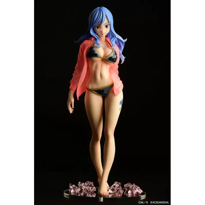 Fairy Tail figurine Juvia Lokser Gravure_Style Sheer Wet Shirt SP Black Bikini!! Orca Toys