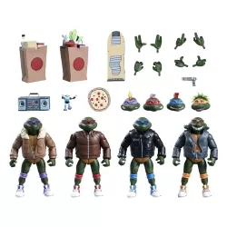 Tortues Ninja (Cartoon) figurines Pack de 4 Punk Turtles Neca