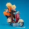 Dragonball Z 05 Desktop Real McCoy diorama Super Saiyan Son Goku & Super Saiyan Son Gohan & Motorbike Megahouse