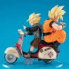 Dragonball Z 05 Desktop Real McCoy diorama Super Saiyan Son Goku & Super Saiyan Son Gohan & Motorbike Megahouse