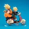 Dragonball Z 05 Desktop Real McCoy diorama Super Saiyan Son Goku & Super Saiyan Son Gohan & Motorbike Megahouse