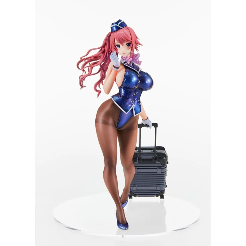 Original Character figurine Tight na Oshigoto Work 3: Cabin Attendant Aya Saionji Vertex