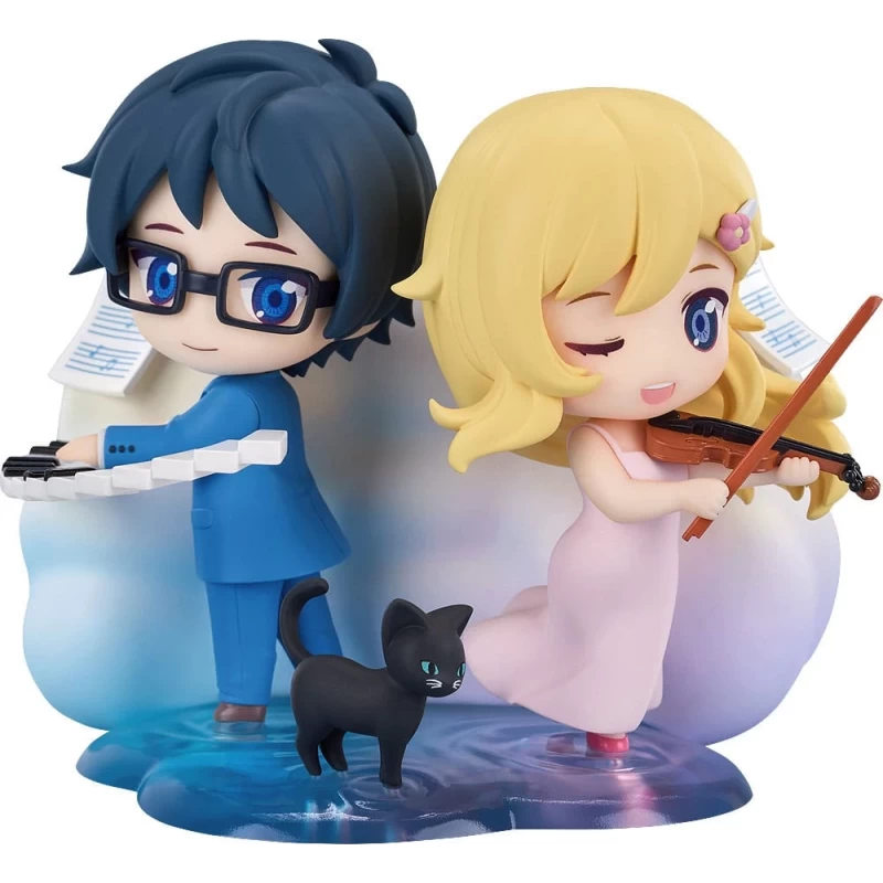 Your Lie in April pack 2 mini figurines Qset Kaori Miyazono & Kosei Arima Good Smile Company