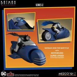 Batman the Animated Series 2 figurine Batman & Batcycle Mezco Toys