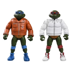 Tortues Ninja (Cartoon) figurine Punk Leo and Punk Raph 2 Pack Neca