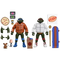 Tortues Ninja (Cartoon) figurine Punk Leo and Punk Raph 2 Pack Neca