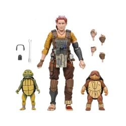 Tortues Ninja (The Last Ronin The Lost Years) figurine Synja Grammy April with Baby Yi & Moja Neca