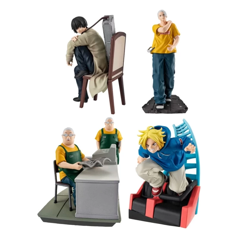 Sakamoto Days Petitrama EX Series pack 4 trading figures Cut Out Scenes Set Megahouse