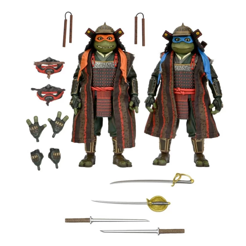 Les Tortues Ninja 3 2-Pack figurines Leonardo et Michelangelo Neca