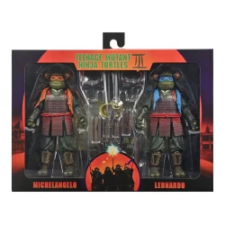 Les Tortues Ninja 3 2-Pack figurines Leonardo et Michelangelo Neca