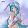 Hatsune Miku figurine Noodle Stopper Rabbit Ear Hood Pajama Blue Color Ver. Furyu