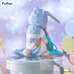 Hatsune Miku figurine Noodle Stopper Rabbit Ear Hood Pajama Blue Color Ver. Furyu