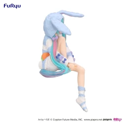 Hatsune Miku figurine Noodle Stopper Rabbit Ear Hood Pajama Blue Color Ver. Furyu