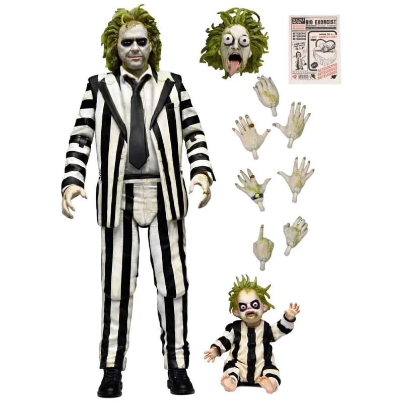 Beetlejuice Beetlejuice figurine Ultimate Striped Suit Beetlejuice Neca