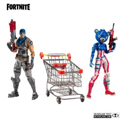 Fortnite figurines Shopping Cart Pack War Paint & Fireworks Team Leader McFarlane Toys