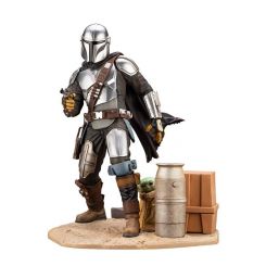 Star Wars The Mandalorian statuette ARTFX 1/7 Mandalorian & The Child Kotobukiya