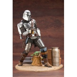 Star Wars The Mandalorian statuette ARTFX 1/7 Mandalorian & The Child Kotobukiya