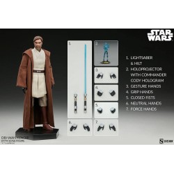 Star Wars The Clone Wars figurine Obi-Wan Kenobi Sideshow Collectibles