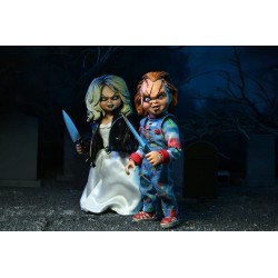 La Fiancée de Chucky pack 2 figurines Clothed Chucky & Tiffany Neca