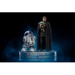 Star Wars The Mandalorian figurine Art Scale Luke Skywalker et Grogu Iron Studios