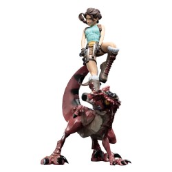 Tomb Raider figurine Mini Epics Lara Croft & Raptor Weta Workshop