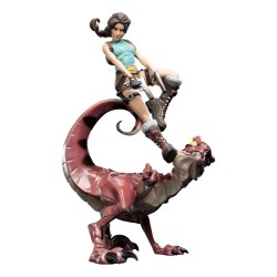 Tomb Raider figurine Mini Epics Lara Croft & Raptor Weta Workshop