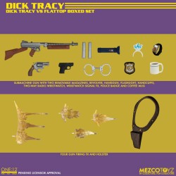 Dick Tracy figurines Dick Tracy vs Flattop Box Set Mezco Toys