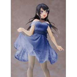 Rascal Does Not Dream of Bunny Girl Senpai figurine Coreful Mai Sakurajima Clear Dress Ver. Taito Prize