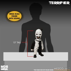 Terrifier poupée MDS Mega Scale Art the Clown with Sound Mezco Toys