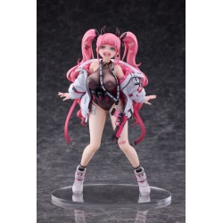 Original Character figurine Rampaging Twin-tail Arisa Bibi Buttons