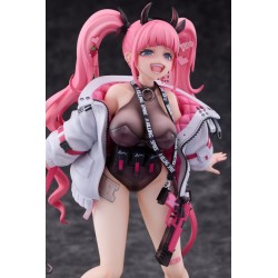 Original Character figurine Rampaging Twin-tail Arisa Bibi Buttons