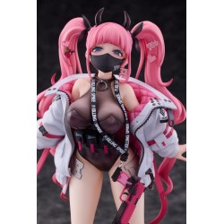 Original Character figurine Rampaging Twin-tail Arisa Bibi Buttons