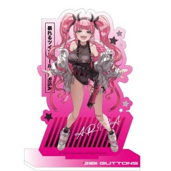 Original Character figurine Rampaging Twin-tail Arisa Bibi Buttons