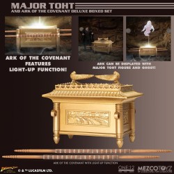 Indiana Jones figurine Major Toht and Ark of the Covenant Deluxe Boxed Set Mezco Toys