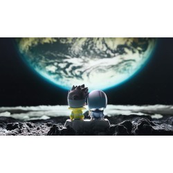 Cyberpunk: Edgerunners pack 2 mini figurines Qset David & Lucy - To The Moon Good Smile Company